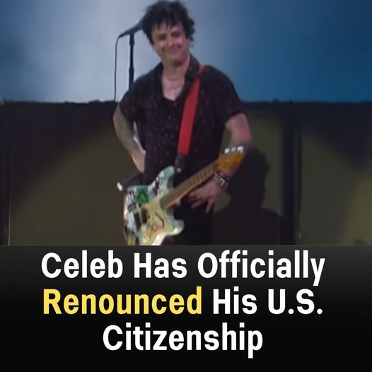 Star formally renounces his citizenship in the United States!