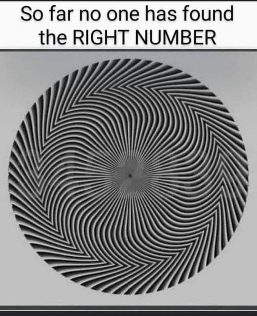 Everybody sees the hidden number in an optical illusion differently.