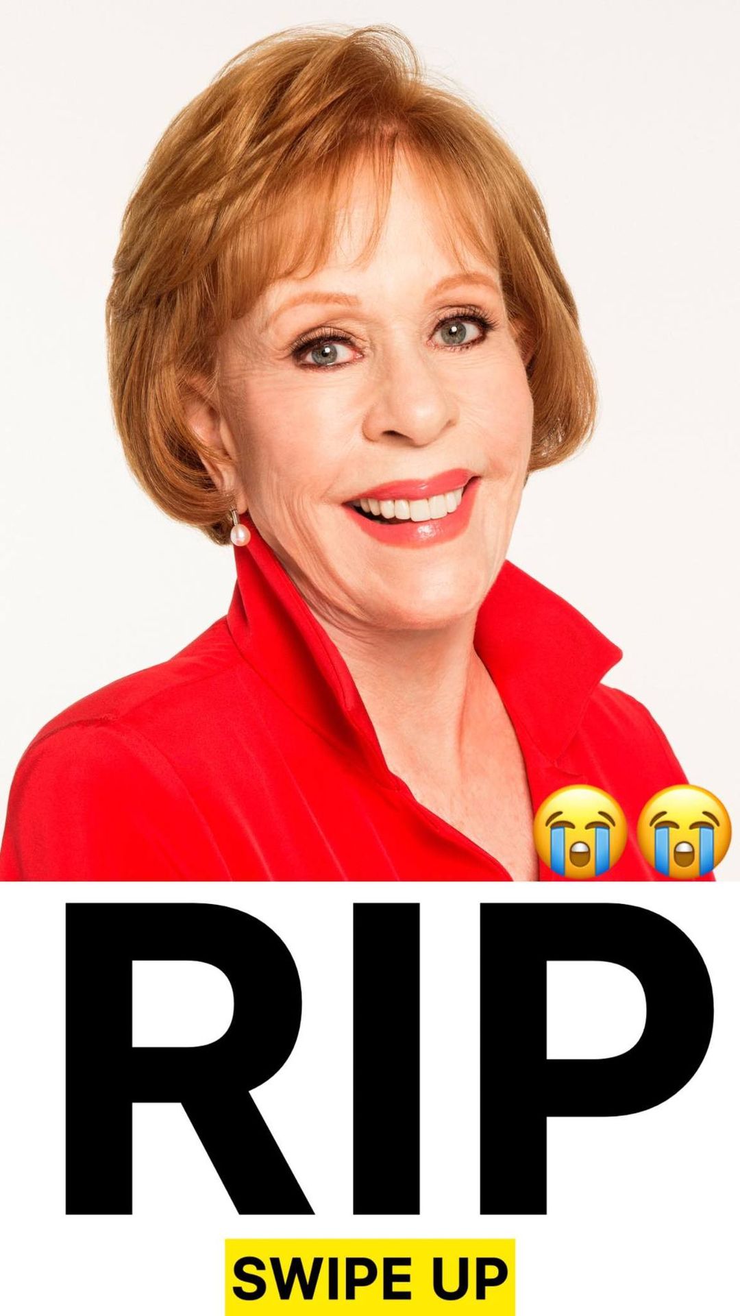 CAROL BURNETT – SAD NEWS