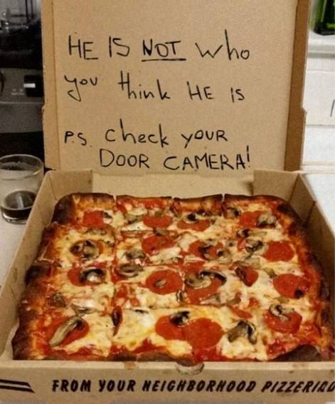 Pizza Delivery Man Writes A Warning On A Pizza Box And Stops A Bad Marriage