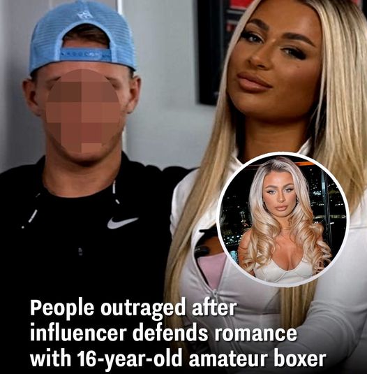 Social Media Influencer Defends her Relationship with a 16-Year-Old Amateur Boxer