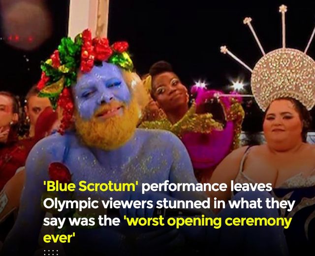 The Unexpected Blue Scrotum Performance at the Olympic Opening Ceremony