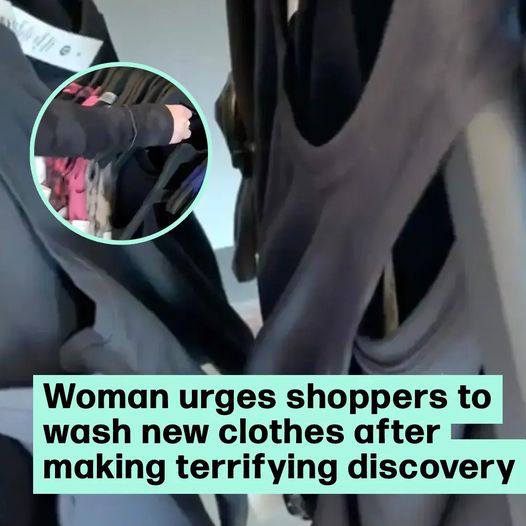 Woman Discovers Creepy Surprise in Clothing Rack