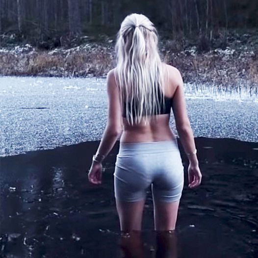 Swedish photographer and artist embraces winter with ice-cold baths