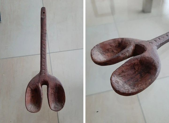 I discovered this while clearing out the attic. It’s made of wood, appears handmade, measures 20 cm, but I have no clue what it is or its purpose!