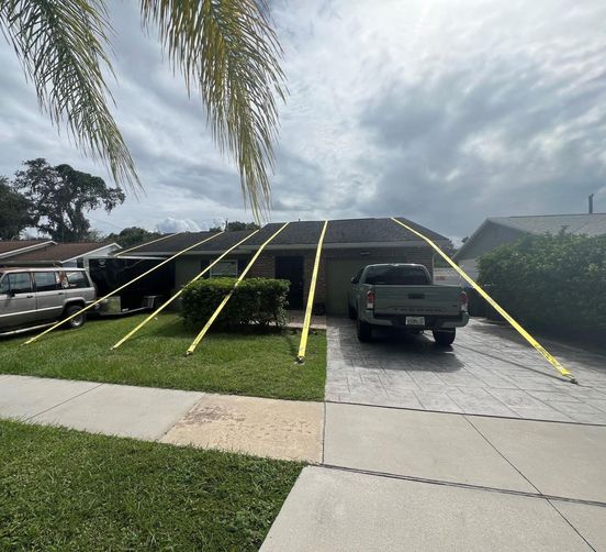 A man in Florida found himself needing to strap down his whole house; here’s the story.