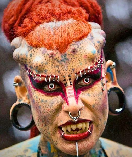 The tattooed ‘real-life vampire’ shares a cautionary message for others.