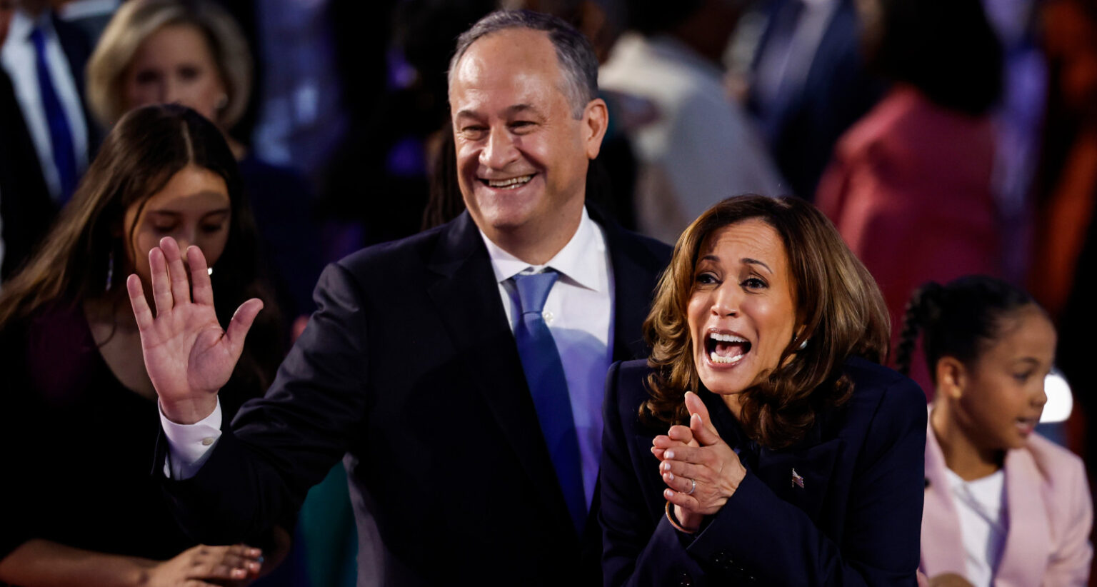 Kamala’s Husband Gives Weird Talk About Hug With Tim Walz