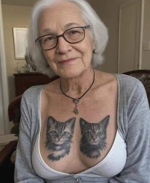 My daughter and son-in-law disapproved of my tattoo at 75, so I thought they needed a little life lesson.