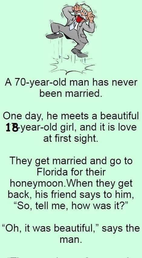 A 70-year-old man has never been married