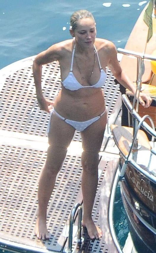 Sharon Stone rocks bikini at 66 – eagle-eyed fans spot interesting detail that has everyone talking