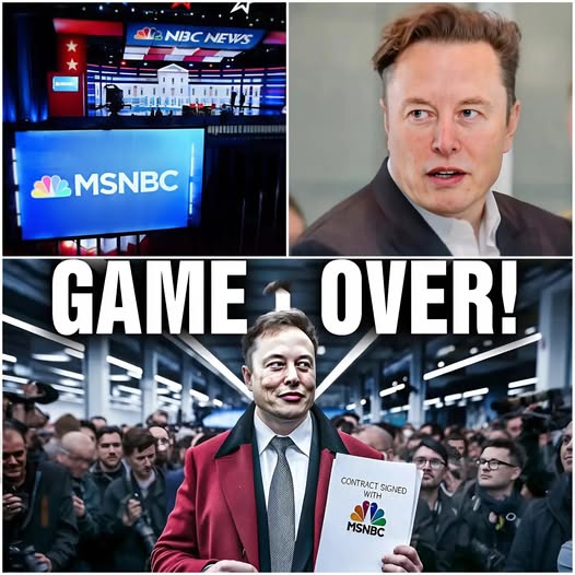 10 MINUTES AGO Elon Musk announced that he has acquired MSNBC for $900 million to put an end to toxic programming