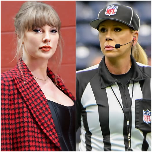 NFL fans are in uproar after female referee Sarah Thomas was exposed for a secret meeting with Taylor Swift before the Chiefs’ controversial win over the Buffalo Bills!