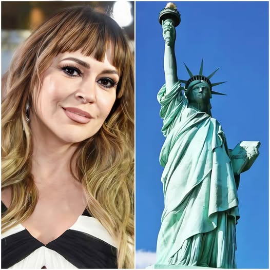 Alyssa Milano announces she will sell all her properties in red states and plans to leave the US after a heated conflict with Elon Musk.