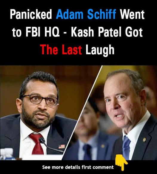 Senator Schiff Protests Outside FBI Headquarters Over Kash Patel’s Confirmation, But the Decision Stands.