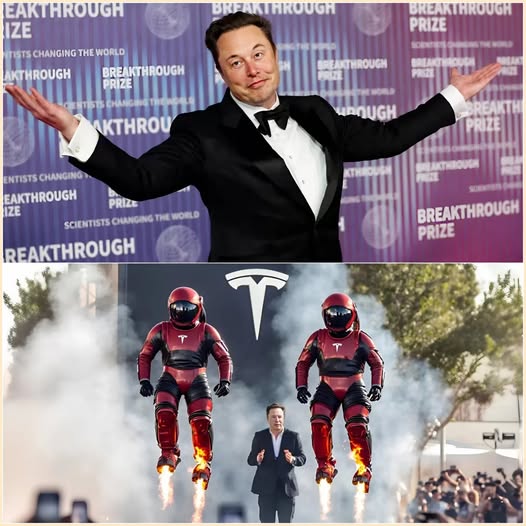 IT HAPPENED! The first prototype of Elon Musk’s Tesla flying suit shocks China’s machinery industry.