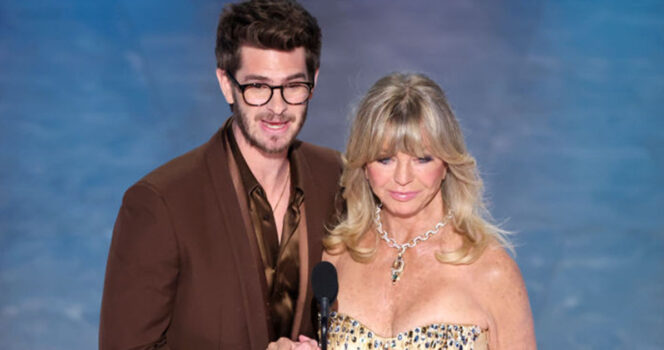 Andrew Garfield’s confession makes Goldie Hawn tear up